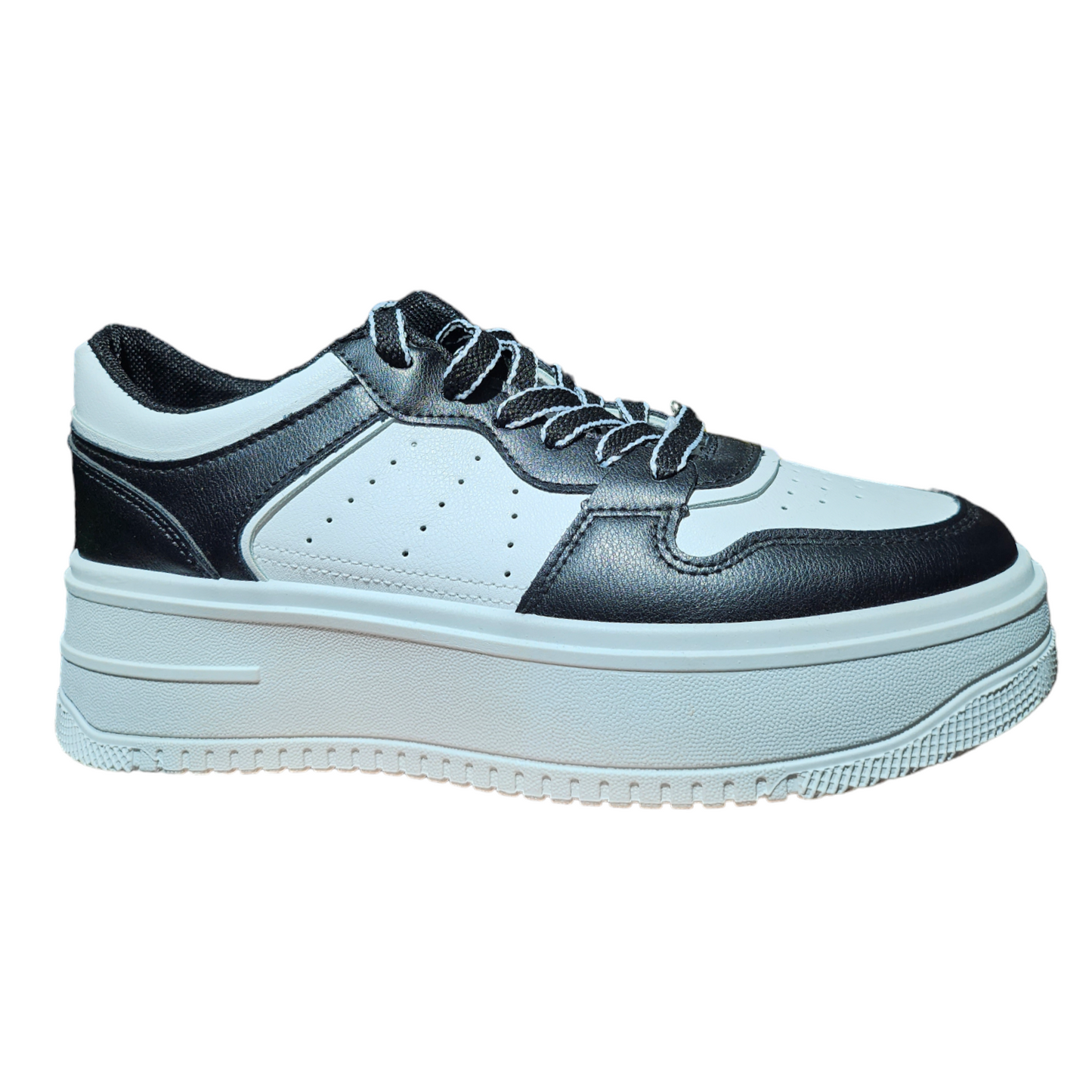 Zapatilla Blanco-Negro