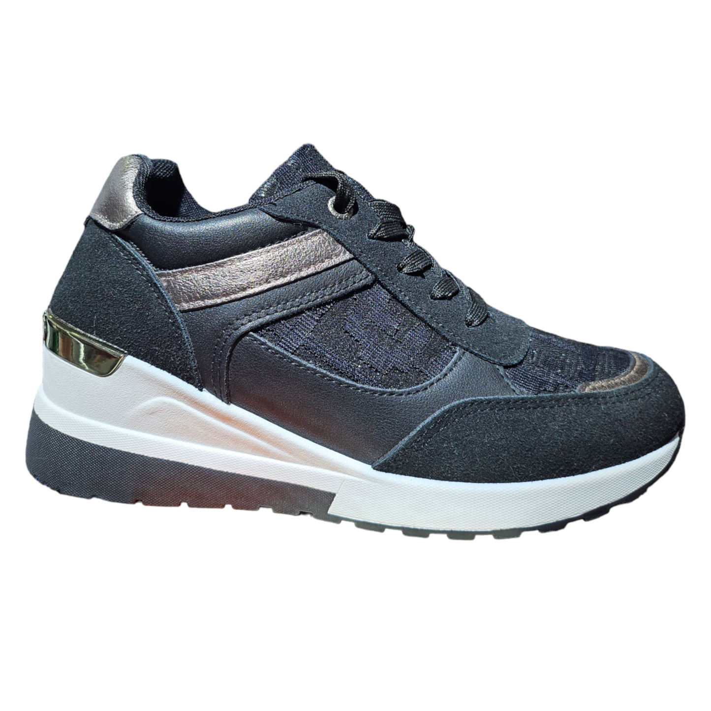 Zapatilla Negro - Plata