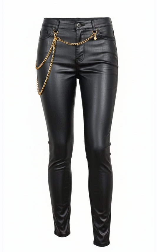 Pantalón Efecto Cuero