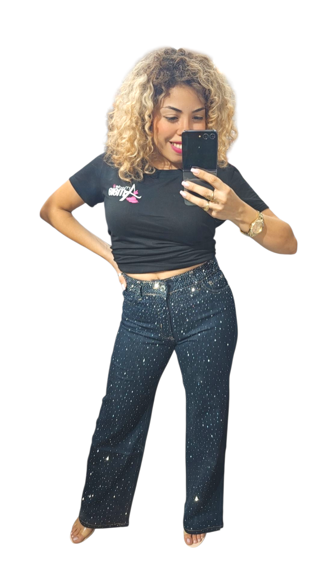 Vaquero Azul Intenso (Brillo por delante)