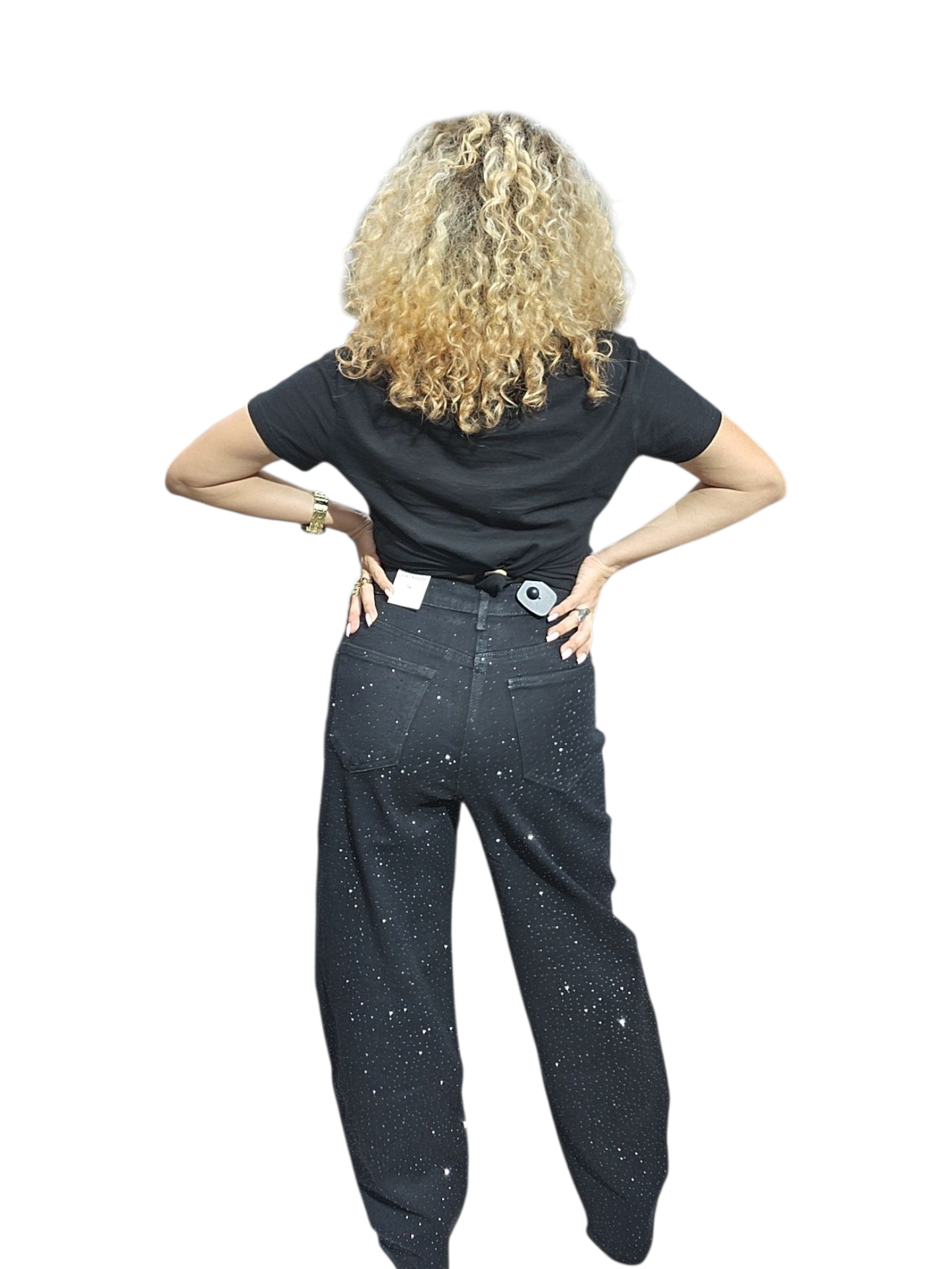 Vaquero Balón Brillo por delante y por detrás